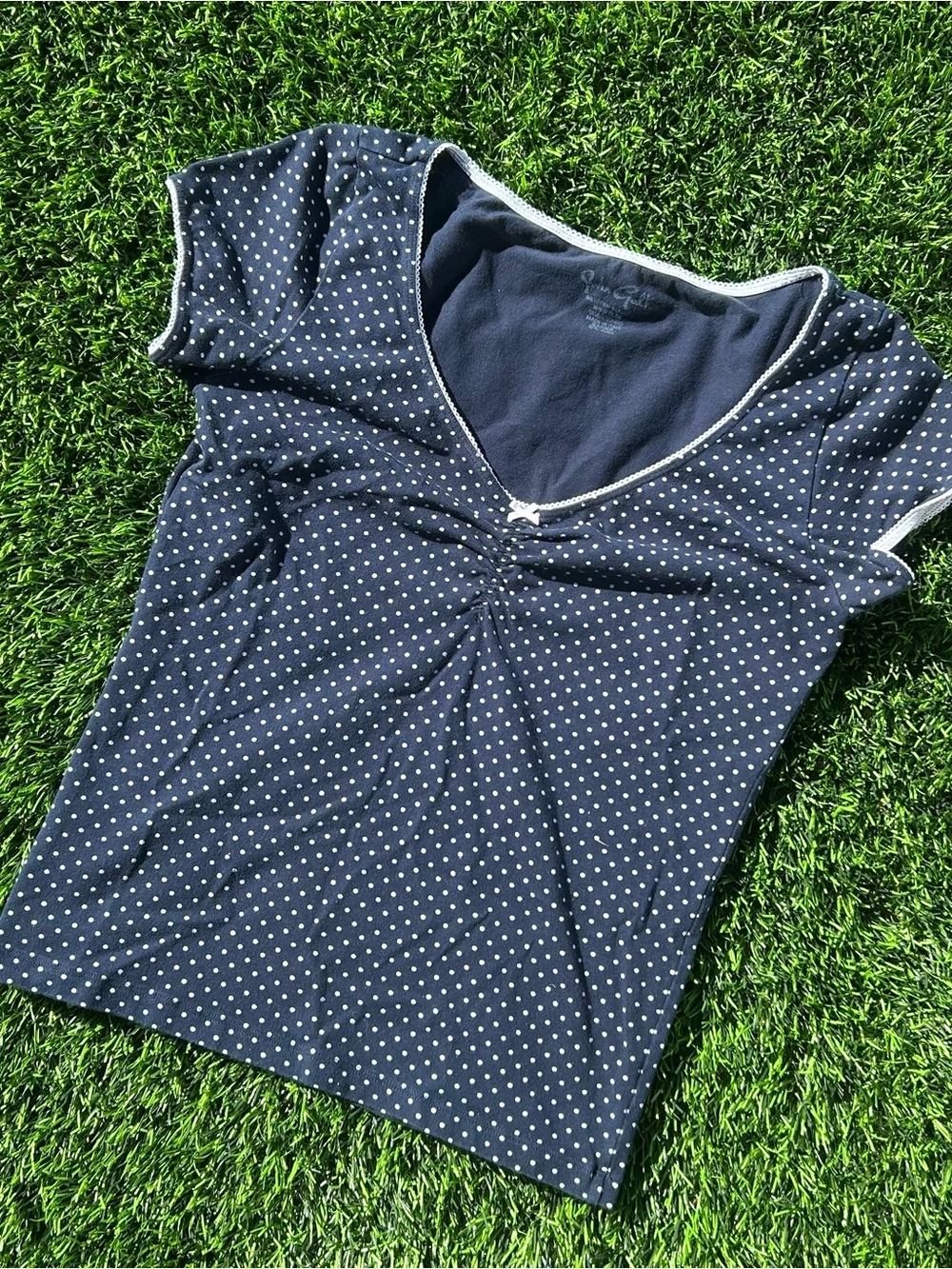 Brandy Melville babydoll cut off sleeve